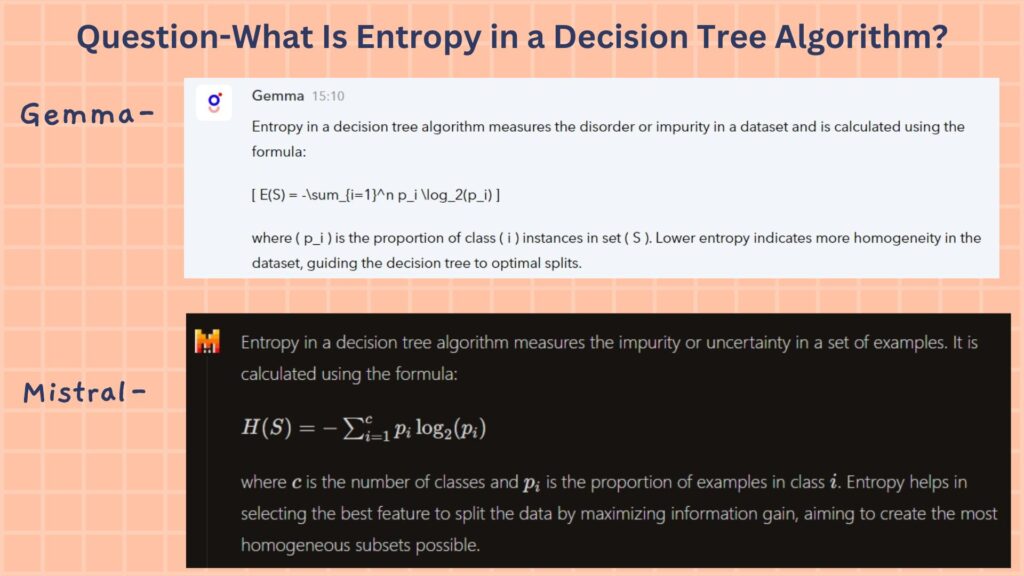 Gemma vs mistral for data science questions