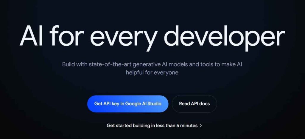 Google AI Studio AI tools developed by Google